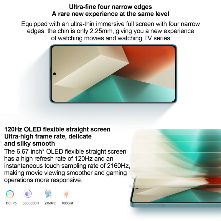 Xiaomi Redmi Note 13 5G, 8GB+128GB,  6.67 inch MIUI 14 Mediatek Dimensity 6080 Octa Core up to 2.4GHz, Network: 5G(White)