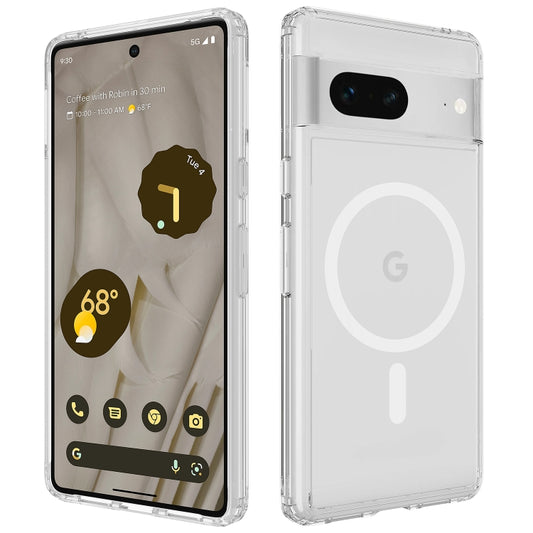 For Google Pixel 7 MagSafe Clear Acrylic PC Hybrid TPU Phone Case(Transparent) - free shipping - PMC Jewellery - Order now!