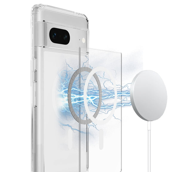 For Google Pixel 7 MagSafe Clear Acrylic PC Hybrid TPU Phone Case(Transparent)