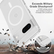 For Google Pixel 7 MagSafe Clear Acrylic PC Hybrid TPU Phone Case(Transparent)