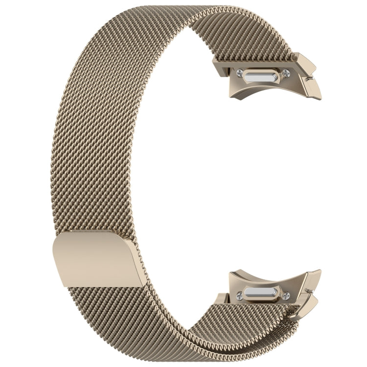 For Samsung Galaxy Watch 6 Button Style Milan Magnetic Metal Watch Band(Starlight Color) - Watch Bands by PMC TechLife | Online Shopping South Africa | PMC TechLife | Buy Now Pay Later Mobicred