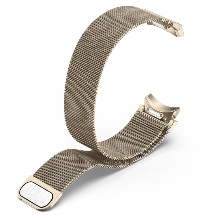 For Samsung Galaxy Watch 6 Button Style Milan Magnetic Metal Watch Band(Starlight Color) - Watch Bands by PMC TechLife | Online Shopping South Africa | PMC TechLife | Buy Now Pay Later Mobicred
