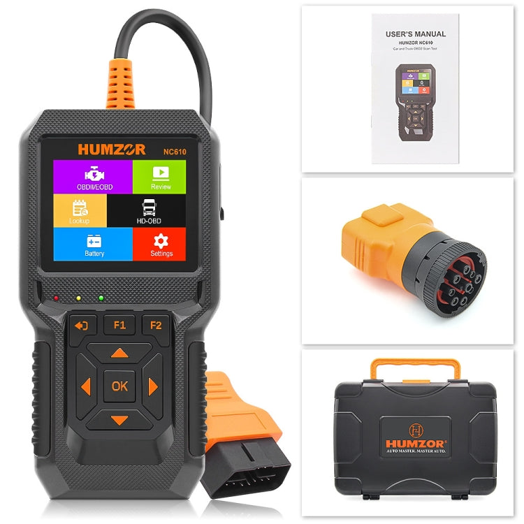 HUMZOR NexzCheck NC610 Car / Truck Code Reader OBD2 Diagnostic Scan Tool(Black) - Code Readers & Scan Tools by PMC TechLife | Online Shopping South Africa | PMC TechLife