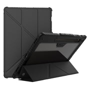 For Samsung Galaxy Tab S9 Ultra NILLKIN Bumper Pro Multi-angle Folding Style Tablet Leather Case(Black)