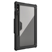 For Samsung Galaxy Tab S9 Ultra NILLKIN Bumper Pro Multi-angle Folding Style Tablet Leather Case(Black)