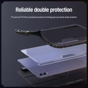 For Samsung Galaxy Tab S9 Ultra NILLKIN Bumper Pro Multi-angle Folding Style Tablet Leather Case(Black)
