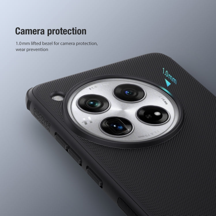 For OnePlus 12 NILLKIN Frosted Shield Pro PC + TPU Phone Case(Black)