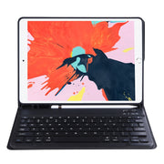 C-11B For iPad Air 4 / Air 5 / Pro 11 inch 2022 / 2021 / 2020 / 2018 Detachable ABS Candy Color Bluetooth Keyboard Tablet Case with Stand & Pen Slot(Black)