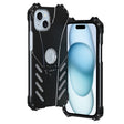 For iPhone 15 R-JUST Batman Hollow Metal Phone Protective Case(Black) - iPhone 15 Cases by R-JUST | Online Shopping South Africa | PMC TechLife | Buy Now Pay Later Mobicred