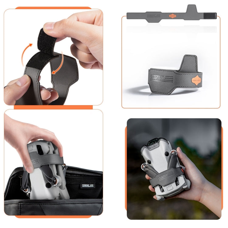 For DJI Mini 4 Pro STARTRC Drone PU Propellers Holder Guard Prop Blade Stabilizer(Grey) - Mount & Holder by STARTRC | Online Shopping South Africa | PMC TechLife | Buy Now Pay Later Mobicred