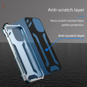 For iPhone 15 R-JUST RJ17 Shockproof Armor Metal Phone Case(Black)