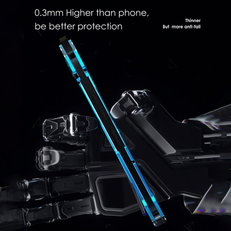 For iPhone 15 R-JUST RJ17 Shockproof Armor Metal Phone Case(Black)