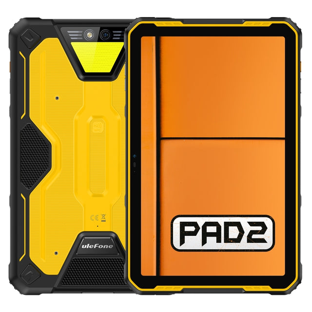 Ulefone Armor Pad 2 Rugged Tablet PC, 16GB+256GB 11 inch Android 13 MediaTek Helio G99 Octa Core 4G Network EU Plug(Yellow)