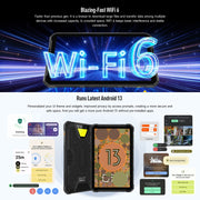 Ulefone Armor Pad 2 Rugged Tablet PC, 16GB+256GB 11 inch Android 13 MediaTek Helio G99 Octa Core 4G Network EU Plug(Black)