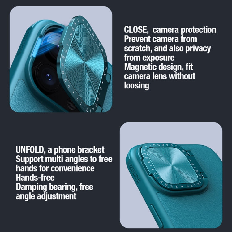 For iPhone 15 Pro Max NILLKIN CamShield Prop Series PC + TPU Phone Case(Blue) - free shipping - PMC TechLife - Order now!