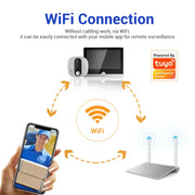 ESCAM C85 1080P 4.3 inch Smart WIFI Digital Door Viewer Supports Wide-Angle PIR & Night Vision & Dingdong Photo(White)