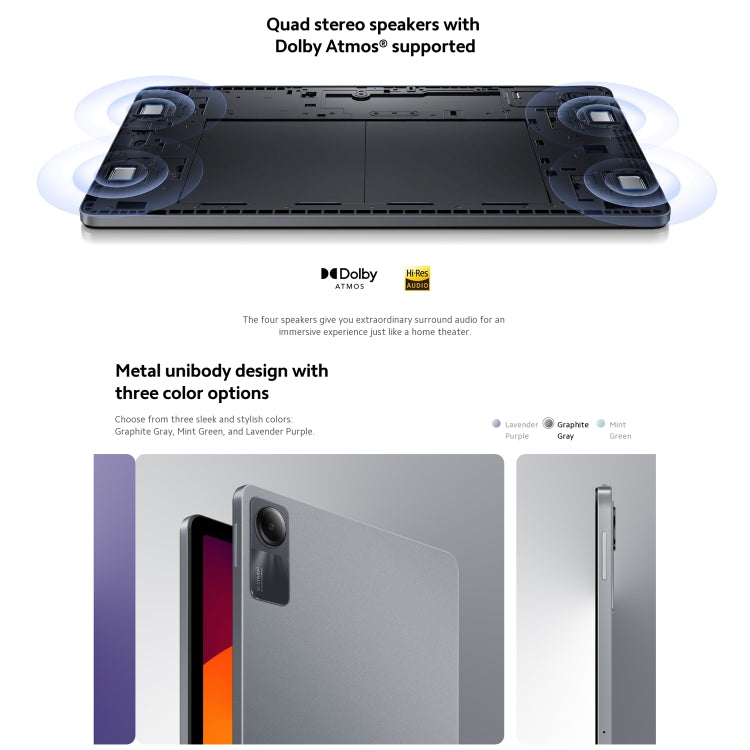 Xiaomi Redmi Pad SE 11 inch, 6GB+128GB, MIUI Pad 14 OS Qualcomm Snapdragon 680 Octa Core, Not Support Google Play(Green)