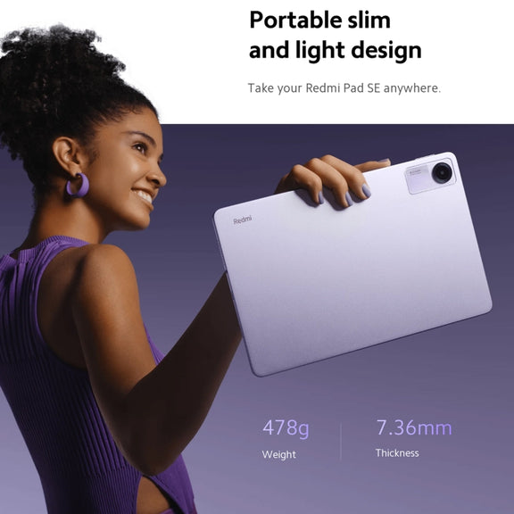 Xiaomi Redmi Pad SE 11 inch, 8GB+128GB, MIUI Pad 14 OS Qualcomm Snapdragon 680 Octa Core, Not Support Google Play(Purple)