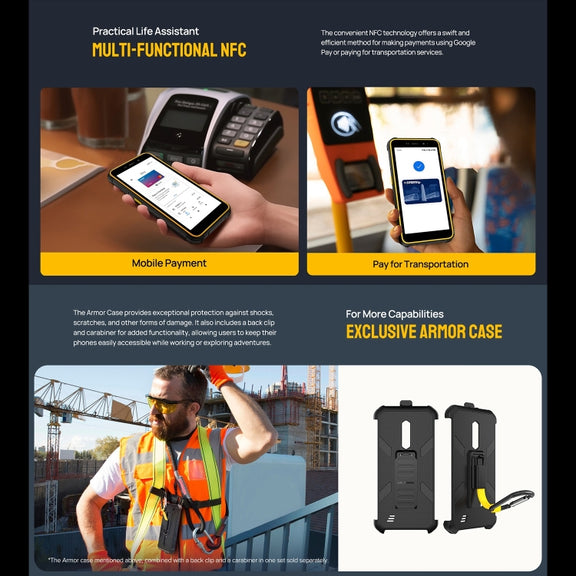 Ulefone Armor X12, 3GB+32GB, Rugged Phone, Face Unlock, 5.45 inch Android 13 Go MediaTek Helio A22 Quad Core, Network: 4G, NFC(Less Green)