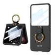 For Samsung Galaxy Z Flip5 GKK Integrated Ultra-thin PC Ring Holder Phone Case(Black) - Galaxy Z Flip5 Cases by GKK | Online Shopping South Africa | PMC TechLife | Buy Now Pay Later Mobicred