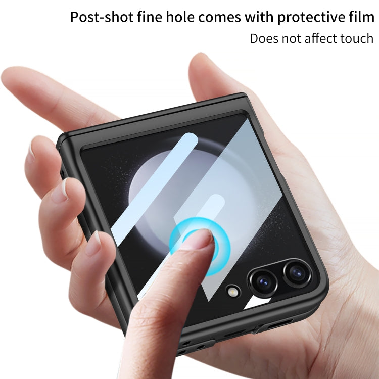 For Samsung Galaxy Z Flip5 GKK Integrated Full Coverage Folding Phone Case(Silver)