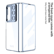 For Samsung Galaxy Z Fold5 GKK Integrated Push Lens Window PC Phone Case(Blue)