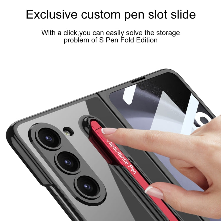 For Samsung Galaxy Z Fold5 5G GKK Integrated PC Phone Case with Pen Slot, No Include Pen(Black) - Galaxy Z Fold5 Cases by GKK | Online Shopping South Africa | PMC TechLife | Buy Now Pay Later Mobicred