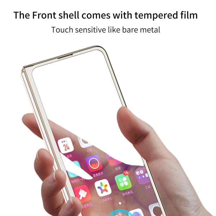 For Samsung Galaxy Z Fold5 5G GKK Integrated PC Phone Case with Pen Slot, No Include Pen(Black) - Galaxy Z Fold5 Cases by GKK | Online Shopping South Africa | PMC TechLife | Buy Now Pay Later Mobicred