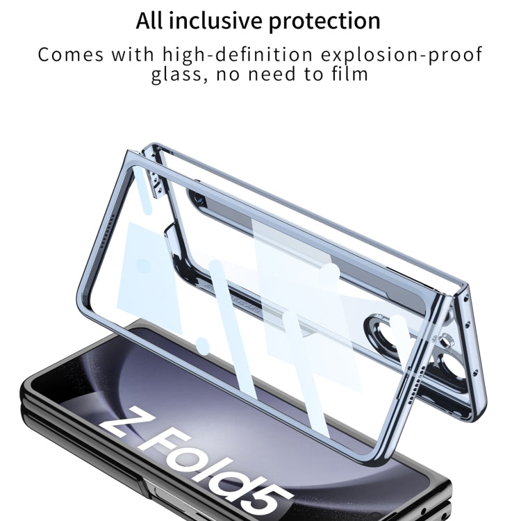 For Samsung Galaxy Z Fold5 5G GKK Integrated PC Phone Case with Pen Slot, No Include Pen(Black+Red) - Galaxy Z Fold5 Cases by GKK | Online Shopping South Africa | PMC TechLife | Buy Now Pay Later Mobicred