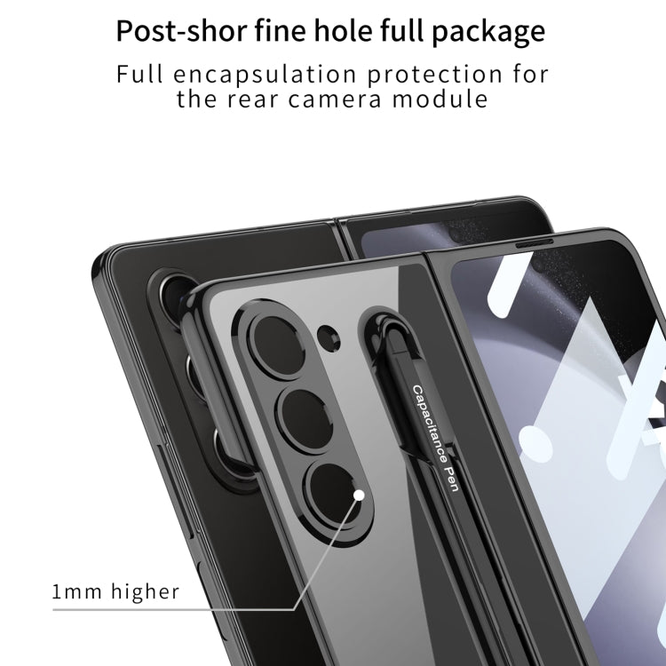 For Samsung Galaxy Z Fold5 5G GKK Integrated PC Phone Case with Pen Slot, No Include Pen(Black+Red) - Galaxy Z Fold5 Cases by GKK | Online Shopping South Africa | PMC TechLife | Buy Now Pay Later Mobicred