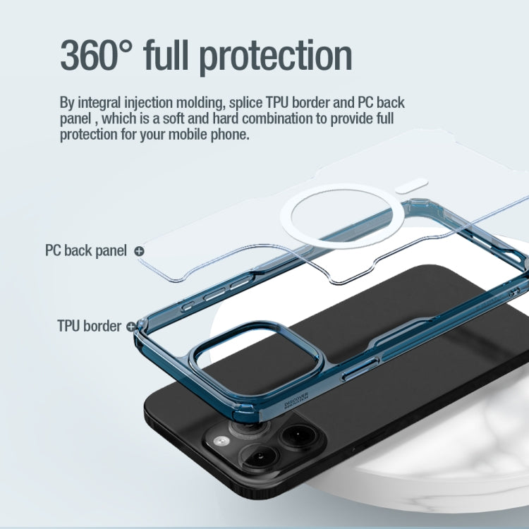 For iPhone 15 Pro Max NILLKIN Ultra Clear Magsafe PC + TPU Phone Case(Transparent) - iPhone 15 Pro Max Cases by NILLKIN | Online Shopping South Africa | PMC TechLife | Buy Now Pay Later Mobicred