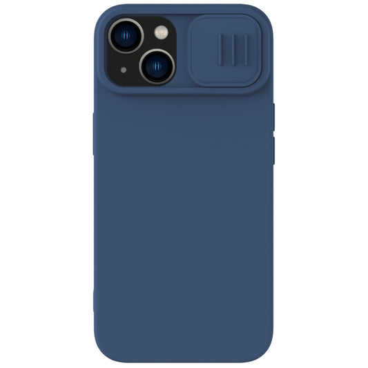 For iPhone 15 Plus NILLKIN CamShield MagSafe Liquid Silicone Phone Case(Blue) - free shipping - PMC Jewellery - Order now!