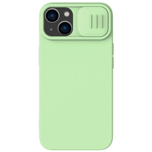 For iPhone 15 NILLKIN CamShield MagSafe Liquid Silicone Phone Case(Green) - free shipping - PMC Jewellery - Order now!