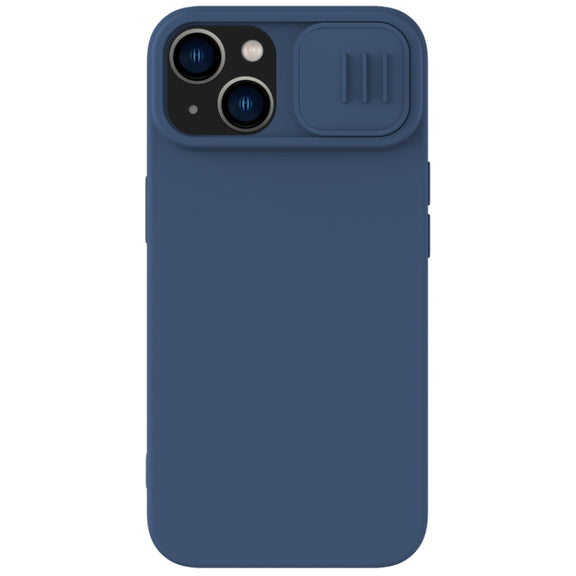 For iPhone 15 Plus NILLKIN CamShield Liquid Silicone Phone Case(Blue)