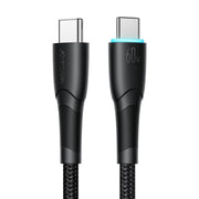 JOYROOM SA32-CC3 Starry Series 60W USB-C / Type-C to USB-C / Type-C Fast Charging Data Cable, Length:1m(Black)