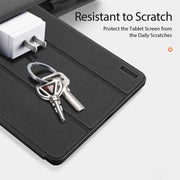 For Samsung Galaxy Tab S9 FE / S10 FE DUX DUCIS Domo Series Magnetic Flip Leather Tablet Case(Black)
