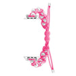 For Apple Watch Series 2 42mm Paracord Gypsophila Beads Drawstring Braided Watch Band(Pink) - free shipping - PMC TechLife - Order now!