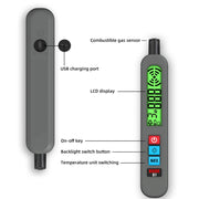 BSIDE G1 Portable Rechargeable Combustible Gas Detector