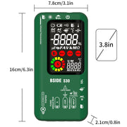 BSIDE S30 Smart Color Screen Infrared Temperature Measurement Multimeter(Black)