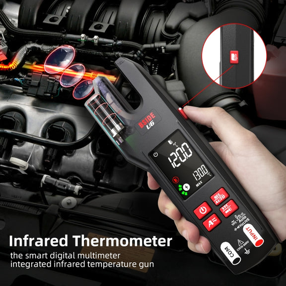 BSIDE U6 AC/DC Clamp-on Infrared Temperature Measurement Multimeter