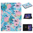 For Samsung Galaxy Tab A9 Flower Pattern Horizontal Flip PU Tablet Case with Sleep / Wake-up Function(Pink Flower) - free shipping - PMC TechLife - Order now!