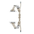 For Apple Watch Ultra 49mm Paracord Row Beads Drawstring Braided Watch Band(White) - Watch Bands by PMC TechLife | Online Shopping South Africa | PMC TechLife