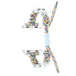 For Apple Watch Series 7 41mm Paracord Row Beads Drawstring Braided Watch Band(Rainbow) - Watch Bands by PMC TechLife | Online Shopping South Africa | PMC TechLife