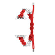 For Apple Watch Series 2 42mm Paracord Row Beads Drawstring Braided Watch Band(Red) - Watch Bands by PMC TechLife | Online Shopping South Africa | PMC TechLife