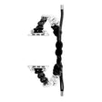 For Apple Watch Series 2 38mm Paracord Row Beads Drawstring Braided Watch Band(Black) - Watch Bands by PMC TechLife | Online Shopping South Africa | PMC TechLife