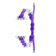 For Apple Watch Series 2 38mm Paracord Row Beads Drawstring Braided Watch Band(Purple) - Watch Bands by PMC TechLife | Online Shopping South Africa | PMC TechLife