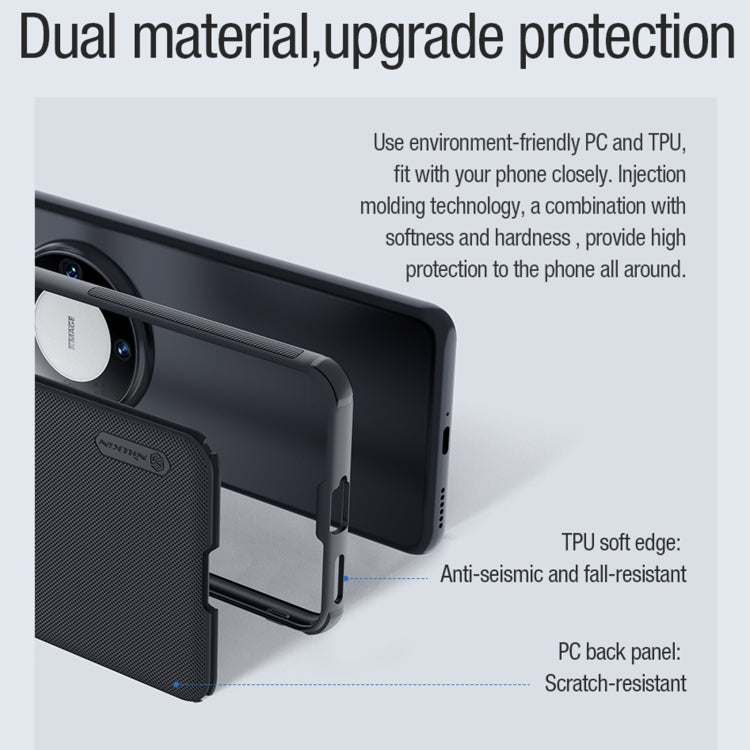 For Huawei Mate 60 NILLKIN Frosted Shield Pro Magnetic Magsafe Phone Case(Black) - Huawei Cases by NILLKIN | Online Shopping South Africa | PMC TechLife | Buy Now Pay Later Mobicred
