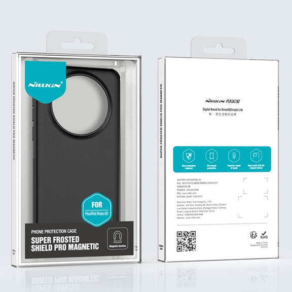For Huawei Mate 60 NILLKIN Frosted Shield Pro Magnetic Magsafe Phone Case(Green)