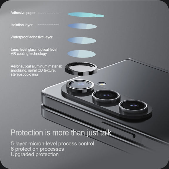 For Samsung Galaxy Z Fold5 NILLKIN Color Mirror Series Lens Film