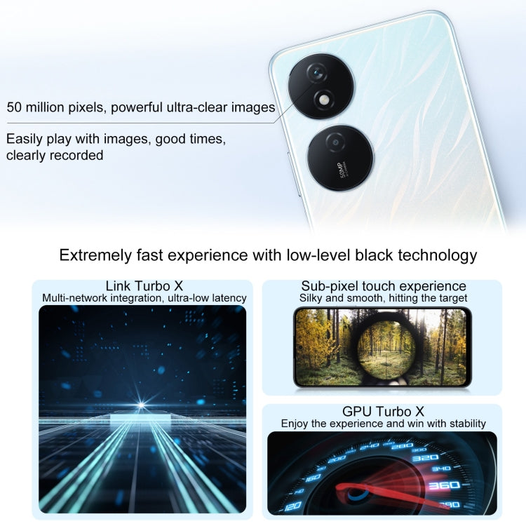 Honor Play8T, 12GB+256GB,  6.8 inch MagicOS 7.2 Dimensity 6080 Octa Core up to 2.4GHz, Network: 5G, OTG, Not Support Google Play(Silver)